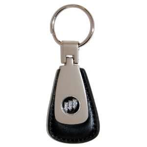  Buick Modern Key Chain Fob   Black Leather / Brushed 