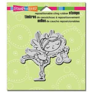   Cling Rubber Stamp, Ballerina Kiddo Image Arts, Crafts & Sewing