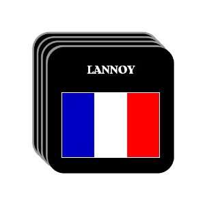  France   LANNOY Set of 4 Mini Mousepad Coasters 