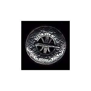  Ornate Viking Pewter Round Brooch Arts, Crafts & Sewing