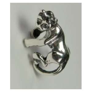  A Pair of Kitty Cat on an Ear Cuff in Sterling Silver The 