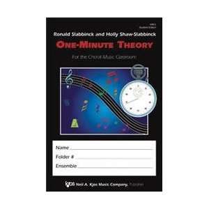  KJOS One Minute Theory Student Edition (Standard) Musical 