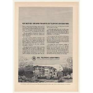  1964 Bell Telephone Labs Deep Sea Amplifier Print Ad 