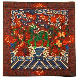   Chinese Home Decor Chinese Embroidery   QiLin (Kylin)