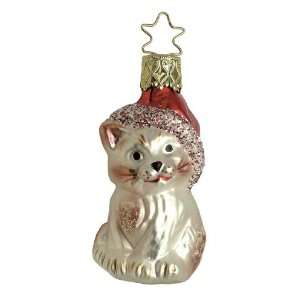  Inge Glas Kringles Christmas Kitty Ornament