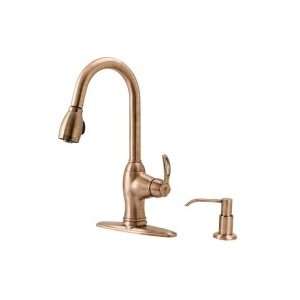   Fontaine Pulldown Kitchen Faucet ANTIQUE BRUSHED COPPER NF KPDS AC