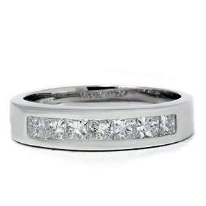  1.50CT Princess Cut Mens Real Diamond Wedding 14K Ring 