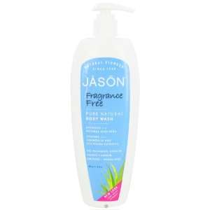 Jason Natural Products   Satin Shower Body Wash Fragrance Free   16 oz 