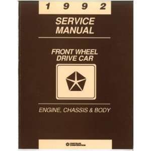  1992 CHRYSLER DODGE PLYMOUTH FWD Shop Service Manual 
