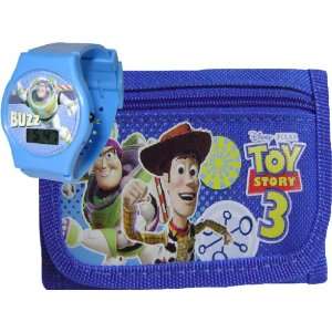  Toy Story Blue Wallet and LCD Watch for Kids Toys & Games