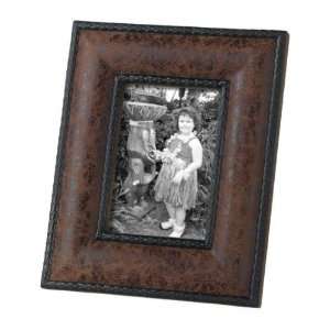  Cbk 239964 Distressed Faux Leather 5X7 Frame  Set of 2 