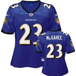  Willis McGahee Purple Reebok Replica Baltimore Ravens Women 