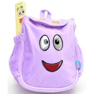   Purple Plush Toddler Backpack and Dora Bifold Wallet Set Toys & Games
