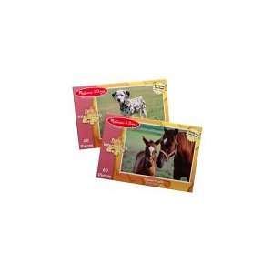  Mare & Foal/Dalmation 2 Jigsaw Bundle Toys & Games