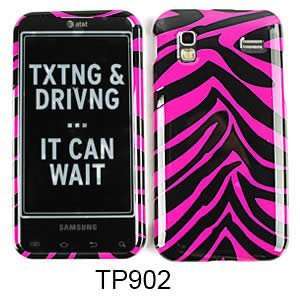  Pink and Black Zebra Stripe Pattern Snap on Cover 