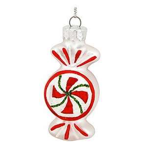  Peppermint Candy Glass Ornament