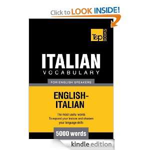 Italian Vocabulary for English Speakers   English Italian   5000 Words 