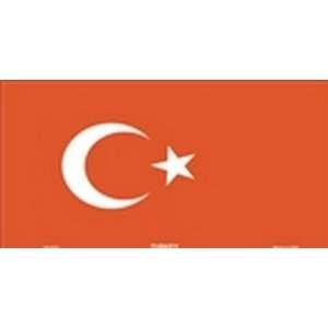  Turkey Flag License Plate Plates Tags Tag auto vehicle car 
