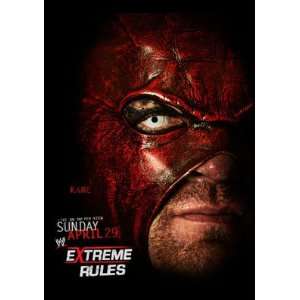  WWE Kane Extreme Rules Pay Per View Uncut Double Sided 