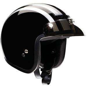  Z1R Jimmy Retro Helmet   2X Large/Black/Silver Automotive