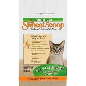   Scoop Multi Cat Natural Wheat Cat Litter, 25 Pound Bag