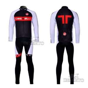  castelli team jersey/bib fleece jersey/long sleeve jersey /cycling 