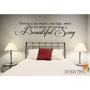   always a beautiful song Vinyl Lettering Wall Sayings