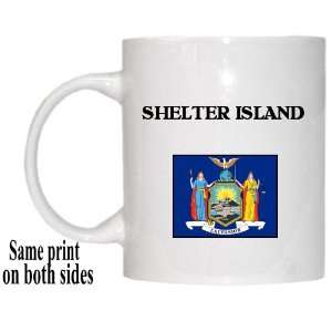  US State Flag   SHELTER ISLAND, New York (NY) Mug 