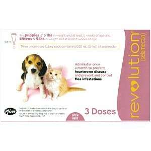  Revolution for Puppies and Kittens under 5 lbs, Pink, 3 