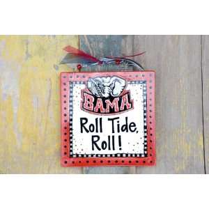  Alabama Bama Roll Tide Roll 8x8 Tile