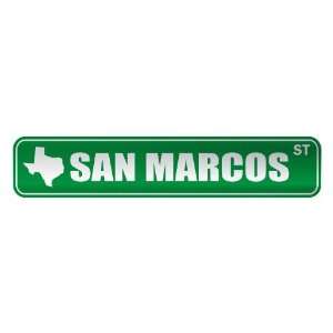   SAN MARCOS ST  STREET SIGN USA CITY TEXAS