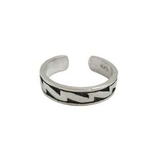  Sterling Silver Vintage Design Toe Ring Jewelry