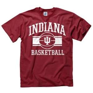 Indiana Hoosiers Cardinal Wide Stripe Basketball T Shirt  