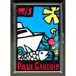 KL M/S PAUL GAUGIN SHIP POSTER ID CREDIT CARD WALLET CIGARETTE CASE 