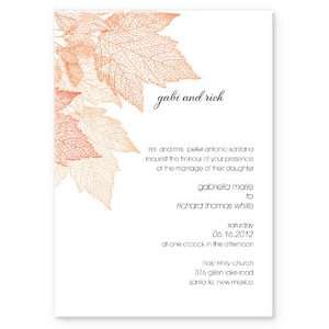  Autumn Leaves Wedding Invitations