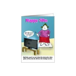  funny exercise 50th birthday Card Toys & Games