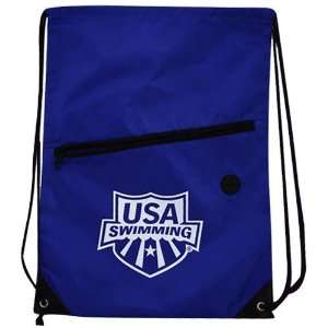  Speedo USA Swimming Royal Blue String Backpack Sports 