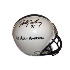 Penn State Nittany Lions Autographed Mini Helmet with 2x All American 