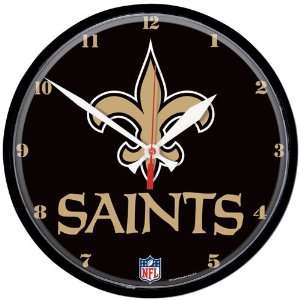  New Orleans Saints Wall Clock Solid Background