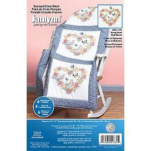  Spring Hearts Quilt Blocks   Stamped Kit Arts, Crafts 