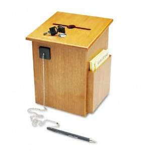 Buddy Products  Solid Wood Suggestion Box with Locking Top, 7 1/2W X 