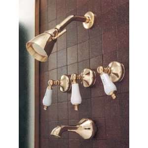  Sacramento Tub & Shower Set   Polished Brass  