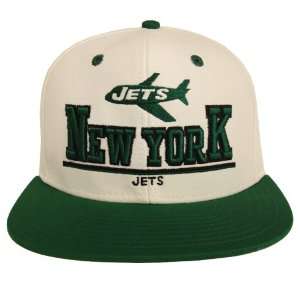  New York Jets Retro 3D Snapback Cap Hat White Green 