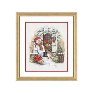  Garden Shed Snowman Counted Cross Stitch Kit Office 