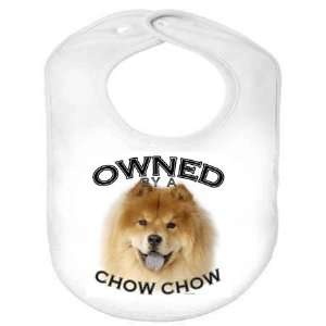  Chow Chow RED Owned Organic Cotton Infant Baby Bib