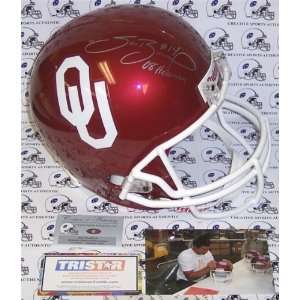 Sam Bradford Autographed/Hand Signed Oklahoma Sooners Full Size Helmet