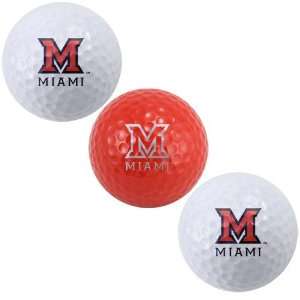    Miami University RedHawks 3 Pack Golf Balls