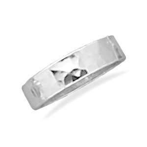   Silver 5mm Hammered Band   Size 8 West Coast Jewelry Jewelry