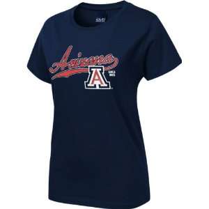    Arizona Wildcats Womens Navy Cheer Town T Shirt