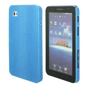   Sky Blue Rubberised Perforated Mesh Case Cover for Samsung Galaxy Tab